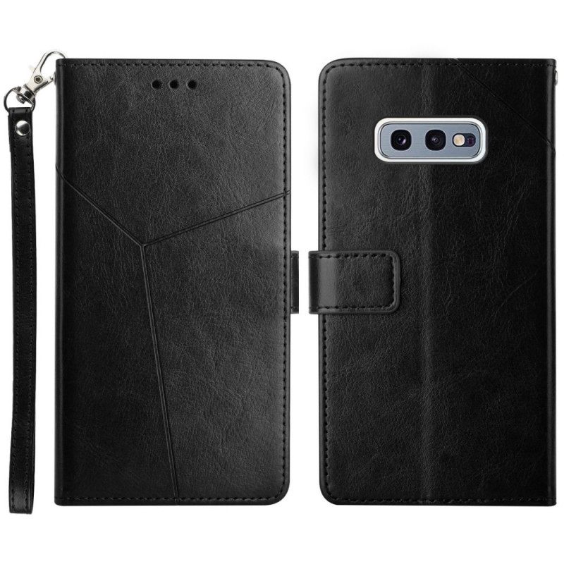 Κάλυμμα Samsung Galaxy S10e Δερμάτινο Στυλ Geo Y Design