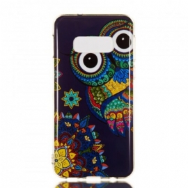 Θήκη Samsung Galaxy S10e Fluorescent Owl Mandala