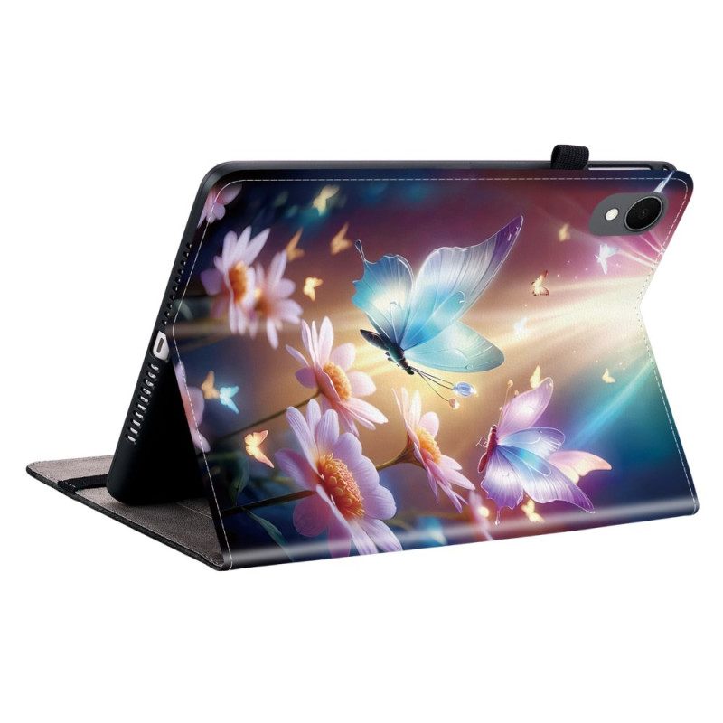 Δερμάτινη Θήκη Κινητού Samsung Galaxy Tab S11 Θήκες Κινητών Πεταλούδες Στο Φως