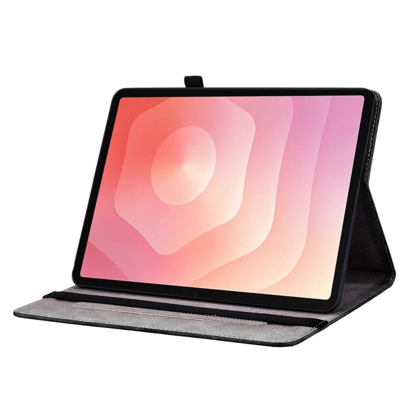 Δερματινη Θηκη Samsung Galaxy Tab S11 Άνθη Δαμασκηνιάς