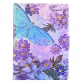 Δερματινη Θηκη Samsung Galaxy Tab S11 Παιώνιες Και Πεταλούδες