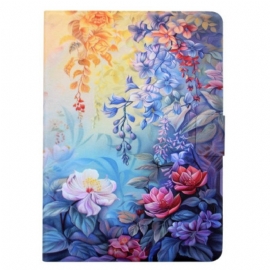 Δερματινη Θηκη Samsung Galaxy Tab S11 Πίνακας Με Λουλούδια