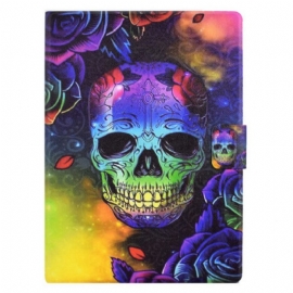 Δερματινη Θηκη Samsung Galaxy Tab S11 Πολύχρωμο Κρανίο Σιλικόνης