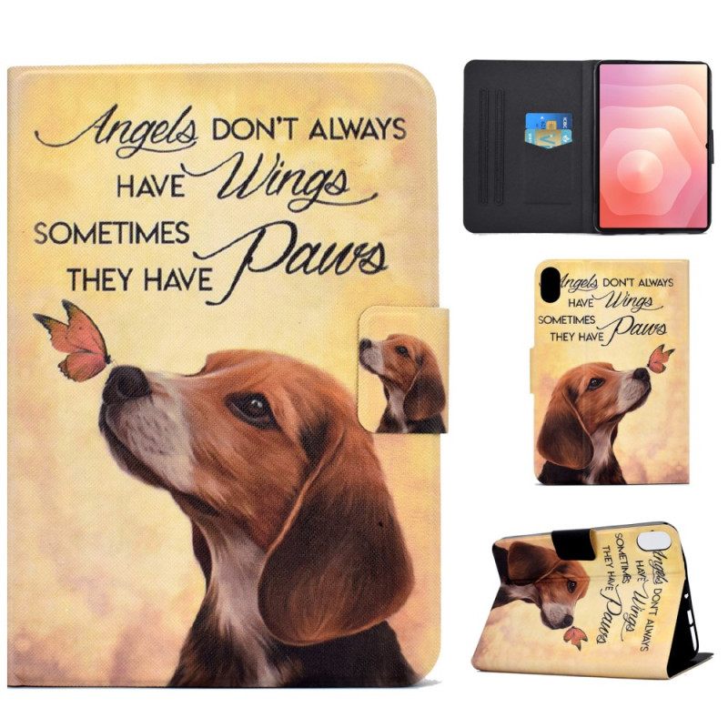 Δερματινη Θηκη Samsung Galaxy Tab S11 Σκύλος Και Πεταλούδα