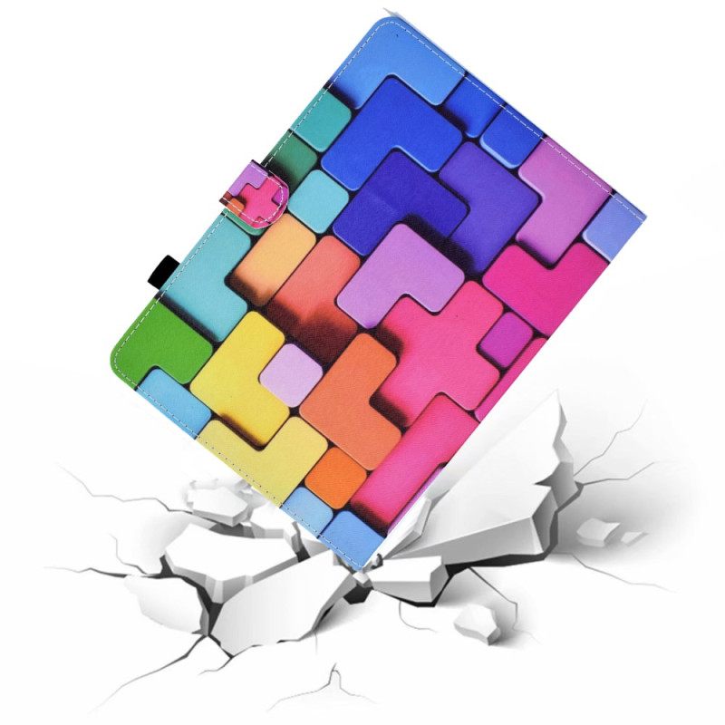 Δερματινη Θηκη Samsung Galaxy Tab S11 Χρωματιστά Τετράγωνα