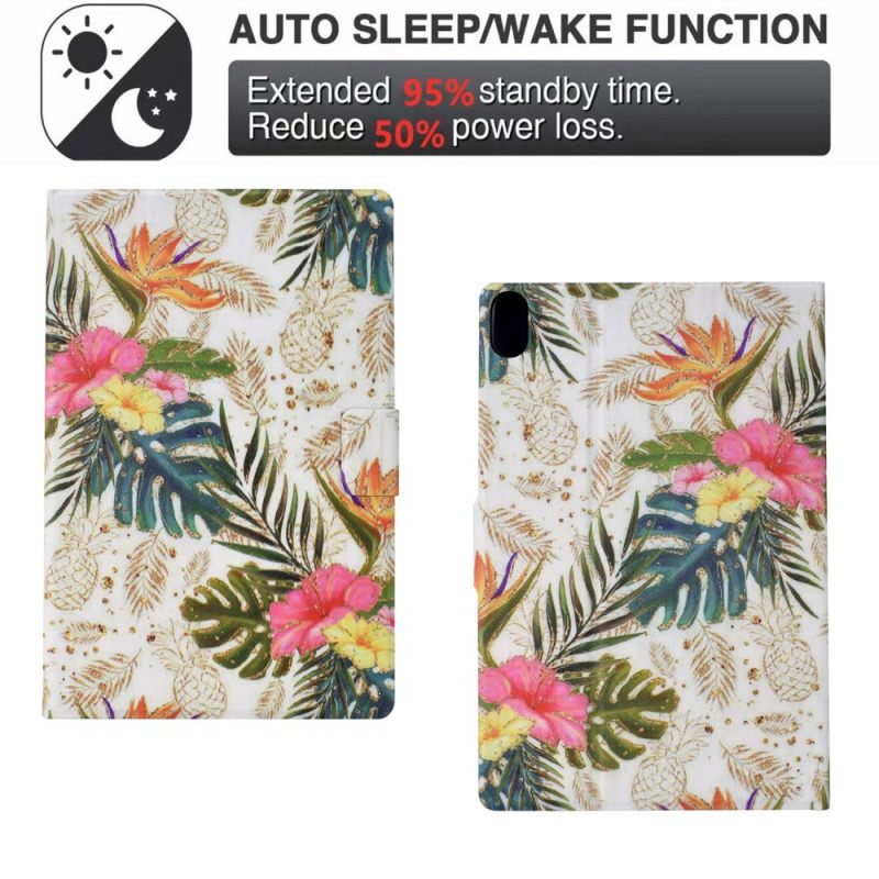 Δερματινη Θηκη Samsung Galaxy Tab S11 Χρυσός Ανανάς