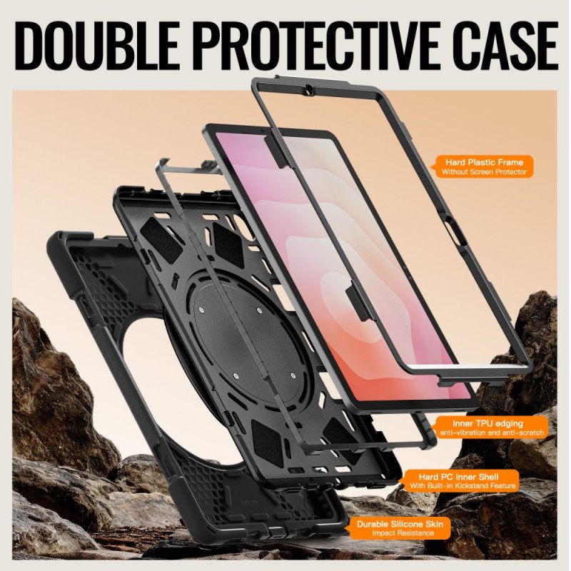 Κάλυμμα Samsung Galaxy Tab S11 Τριπλή Προστασία Με Βάση Δαχτυλιδιού