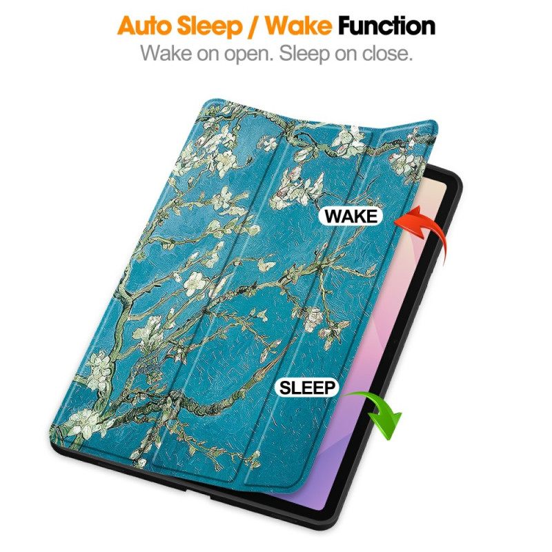 Samsung Galaxy Tab S11 Θήκη Για Γραφίδα Με Άνθη Βερίκοκου