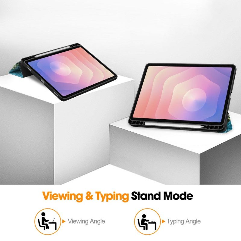 Samsung Galaxy Tab S11 Θήκη Για Γραφίδα Με Άνθη Βερίκοκου