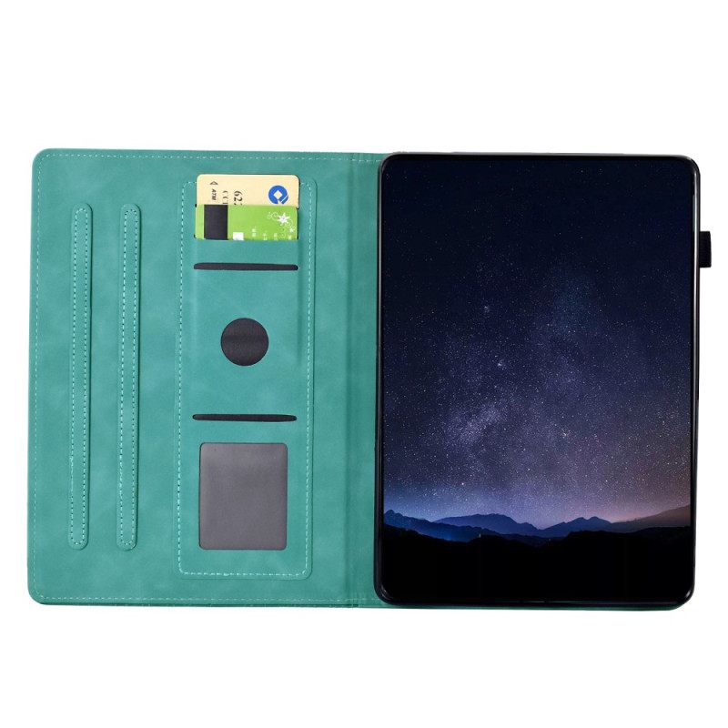 Θηκη Κινητου Samsung Galaxy Tab S11 Θήκες Κινητών Σκηνή Γάτας Με Εφέ Σουέτ