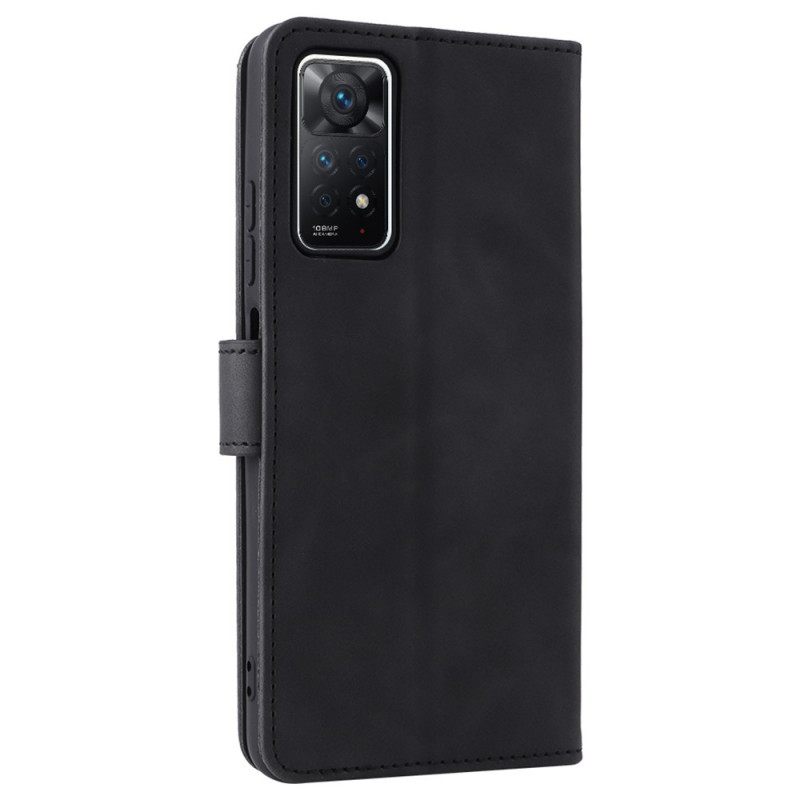 Κάλυμμα Xiaomi Redmi Note 11 Pro 4G / 5G Δερμάτινη Ραπτική Στυλ