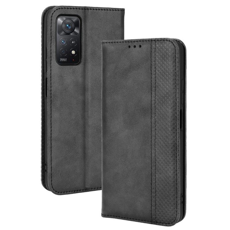 θηκη κινητου Xiaomi Redmi Note 11 Pro 4G / 5G Θήκη Flip Στυλιζαρισμένο Vintage Δερμάτινο Εφέ