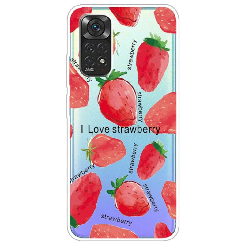 Θήκη Xiaomi Redmi Note 11 Pro 4G / 5G Φράουλες / I Love Strawberry