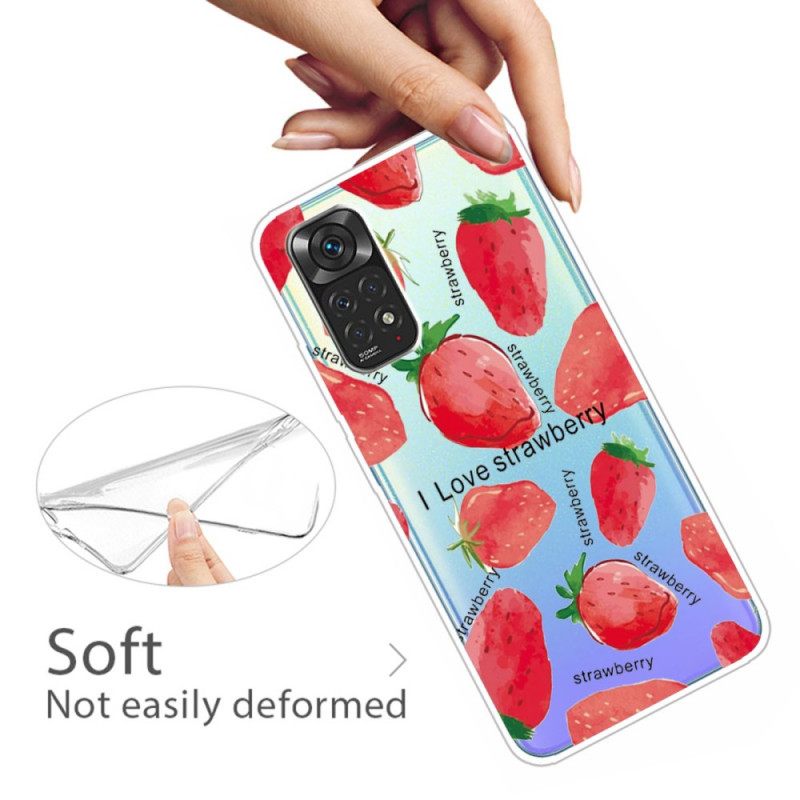 Θήκη Xiaomi Redmi Note 11 Pro 4G / 5G Φράουλες / I Love Strawberry