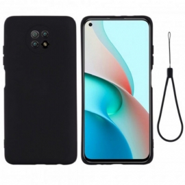 Θήκη Xiaomi Redmi Note 9 5G / 9T 5G Υγρή Σιλικόνη Και Κορδόνι