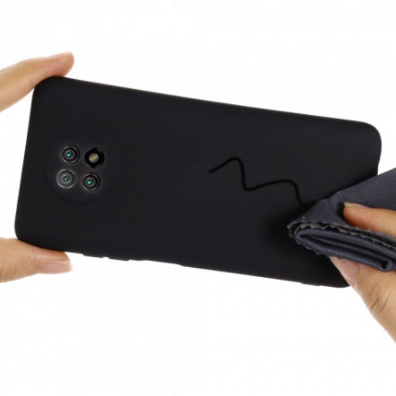 Θήκη Xiaomi Redmi Note 9 5G / 9T 5G Υγρή Σιλικόνη Και Κορδόνι