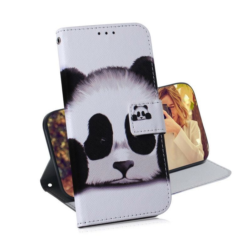 δερματινη θηκη Xiaomi Redmi Note 9 Πρόσωπο Panda
