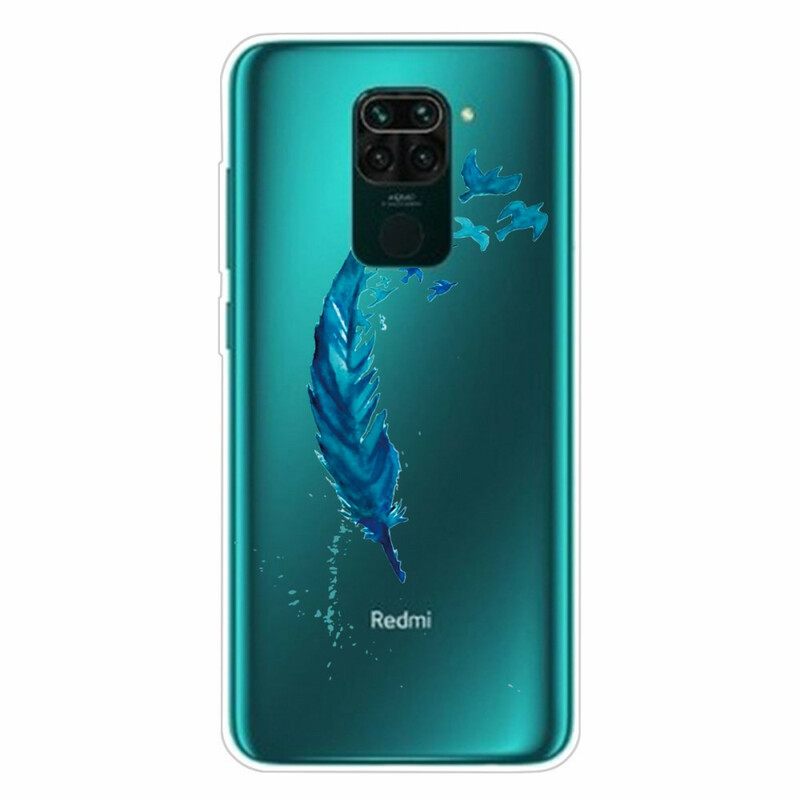 θηκη κινητου Xiaomi Redmi Note 9 Όμορφο Μπλε Φτερό