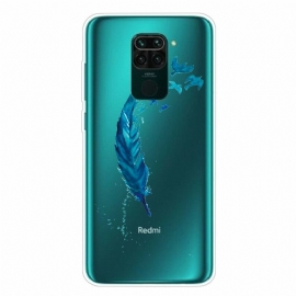 θηκη κινητου Xiaomi Redmi Note 9 Όμορφο Μπλε Φτερό