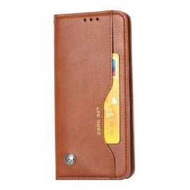 θηκη κινητου Xiaomi Redmi Note 9 Θήκη Flip Θήκη Κάρτας Από Συνθετικό Δέρμα