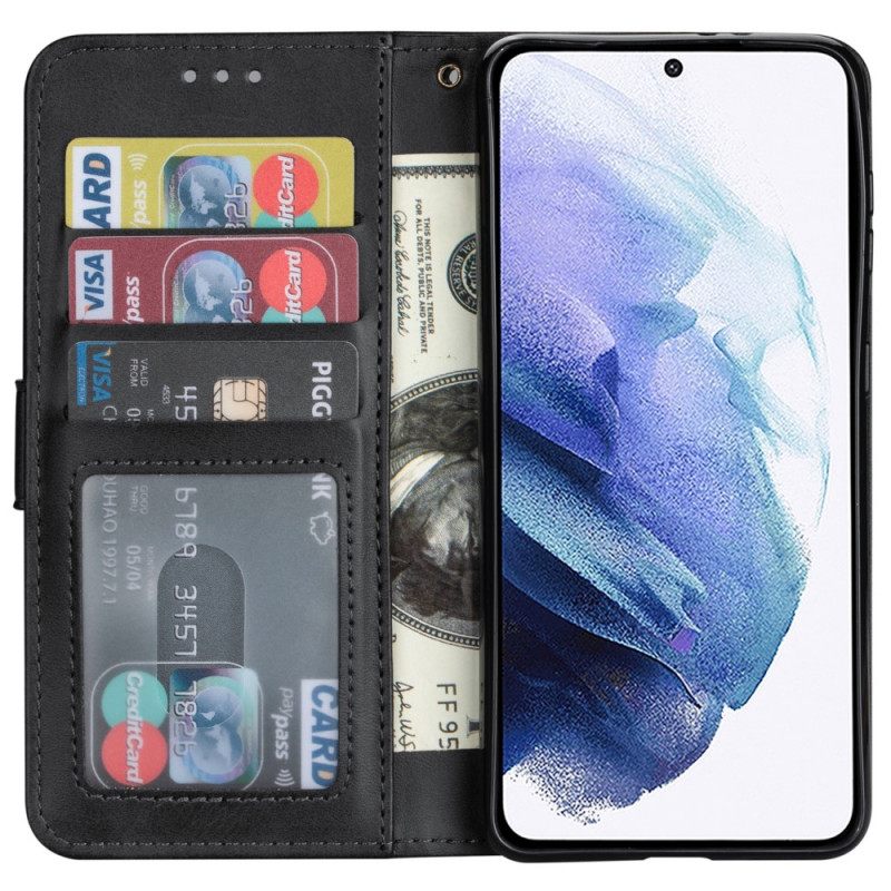 Κάλυμμα Google Pixel 6 Pro Πορτοφόλι Με Κορδόνι