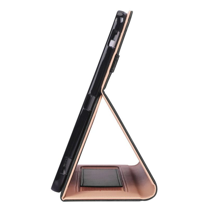 Θήκη Flip Samsung Galaxy Tab S7 Plus / Tab S8 Plus Δερμάτινο Στυλ Με Λουράκι
