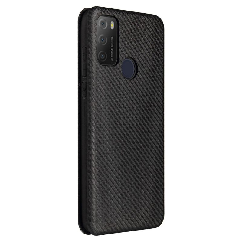 θηκη κινητου Alcatel 1S / 3L (2021) Θήκη Flip Ανθρακονήματα