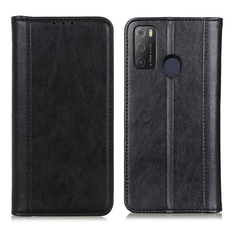 θηκη κινητου Alcatel 1S / 3L (2021) Θήκη Flip Elegance Split Leather Litchi