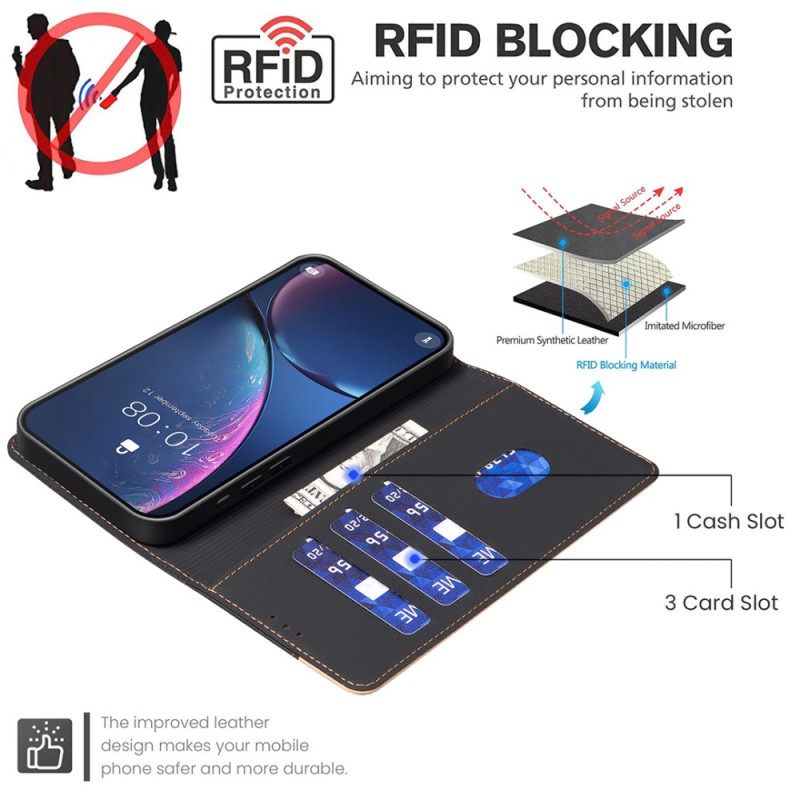 Δερματινη Θηκη Oneplus 13 Δίχρωμο Με Μπλοκάρισμα Rfid Binfen Color