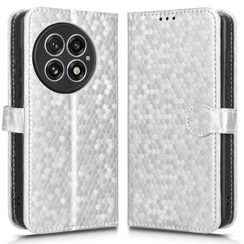 Δερματινη Θηκη Oneplus 13 Λαμπερές Κουκκίδες Σιλικόνης