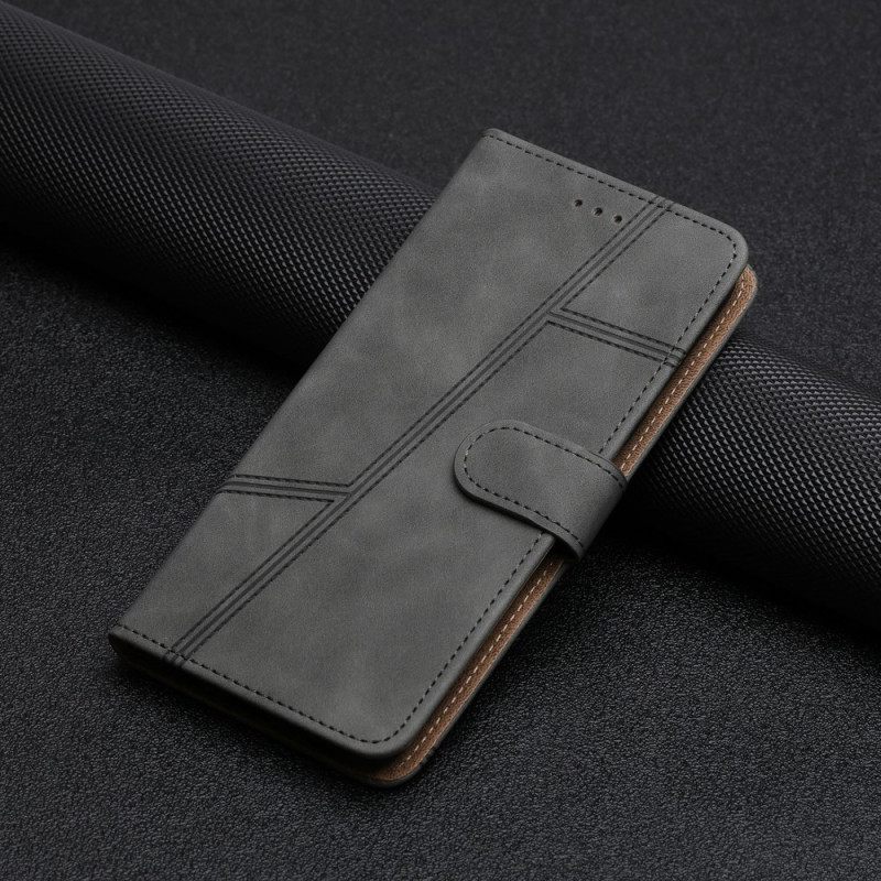 Δερματινη Θηκη Oneplus 13 Ρίγες Και Παύλες