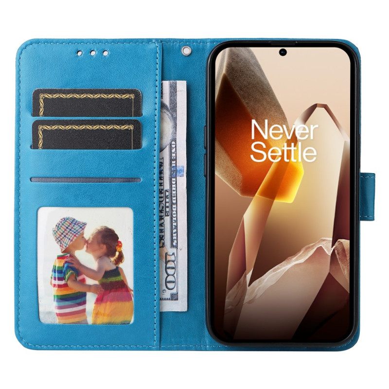 Δερματινη Θηκη Oneplus 13 Σχέδιο Ηλίανθου