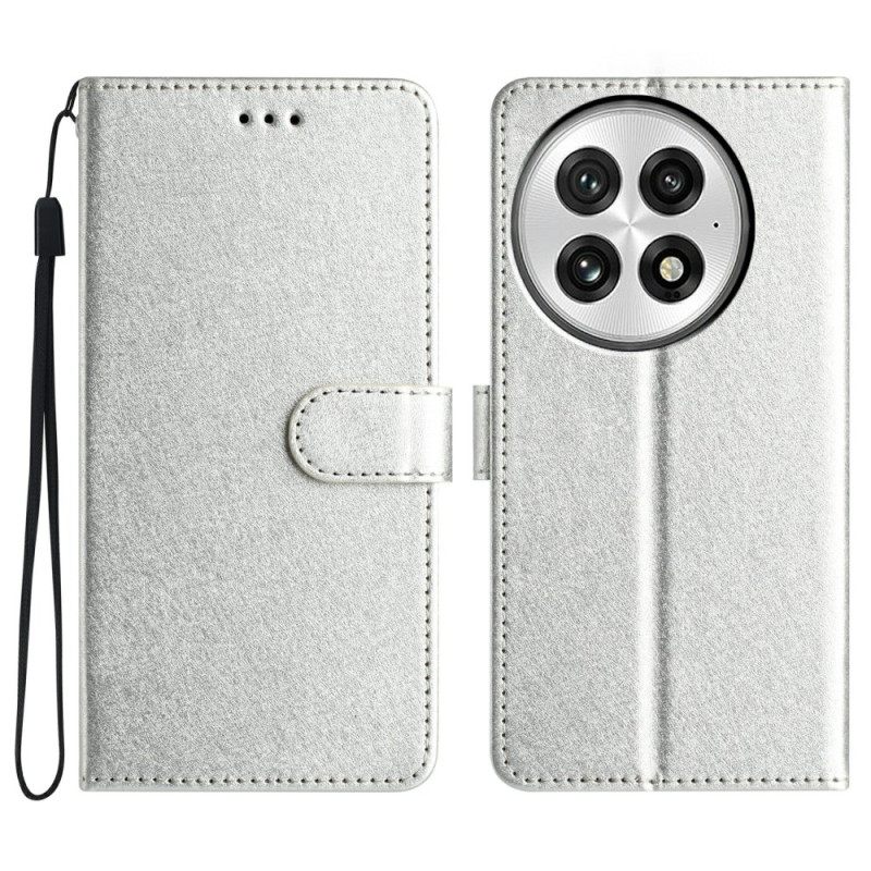 Δερματινη Θηκη Oneplus 13 Υφή Μεταξιού