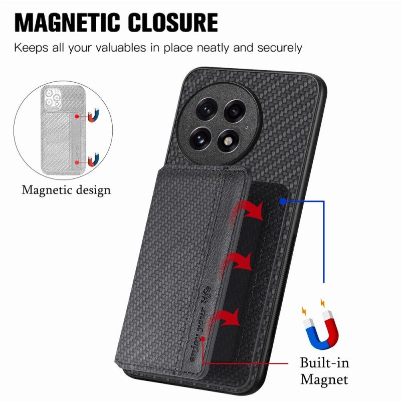 Κάλυμμα Oneplus 13 Μαγνητική Θήκη Καρτών Από Ανθρακονήματα