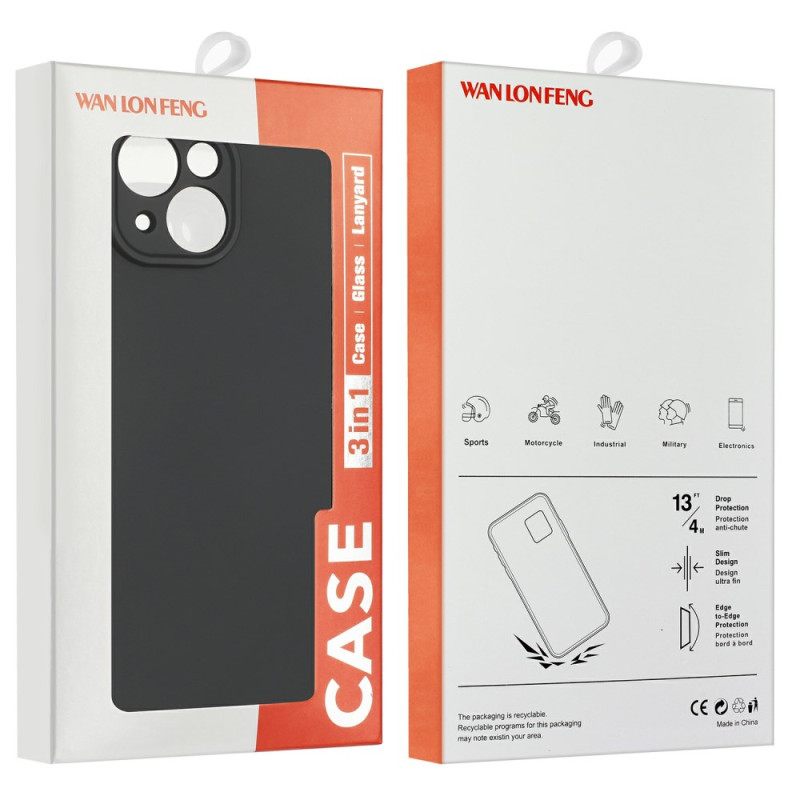 Κάλυμμα Oneplus 13 Προστατευτικό Οθόνης 2 Σε 1 Από Εύκαμπτη Σιλικόνη Με Σκληρυμένο Γυαλί Σιλικόνης