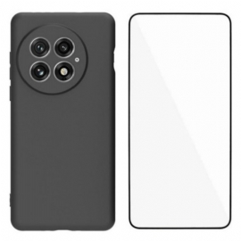 Κάλυμμα Oneplus 13 Προστατευτικό Οθόνης 2 Σε 1 Από Ματ Σιλικόνη Με Σκληρυμένο Γυαλί Σιλικόνης