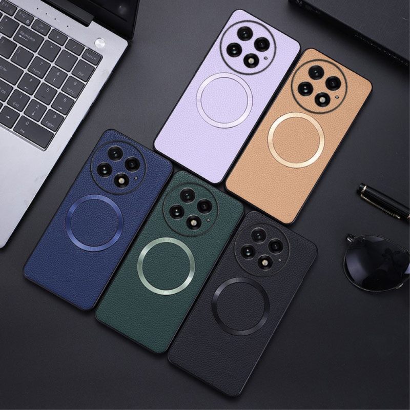 Κάλυμμα Oneplus 13 Συμβατό Με Υφή Από Τεχνητό Δέρμα Magsafe