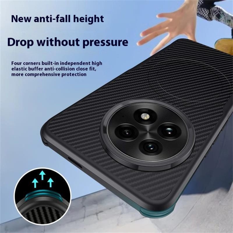 Κάλυμμα Oneplus 13 Υφή Ινών Άνθρακα Συμβατό Με Magsafe Σιλικόνης