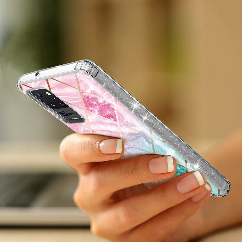 Θήκη Samsung Galaxy Note 20 Ultra Πλακάκι Glitter Marble