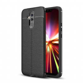 Θήκη Huawei Mate 20 Lite Διπλή Γραμμή Litchi Leather Effect