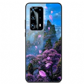 Θήκη Huawei P40 Γυαλί Fantasy Landscape Tempered Glass