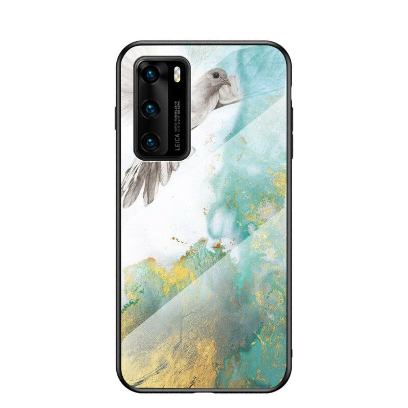 Θήκη Huawei P40 Premium Colors Tempered Glass