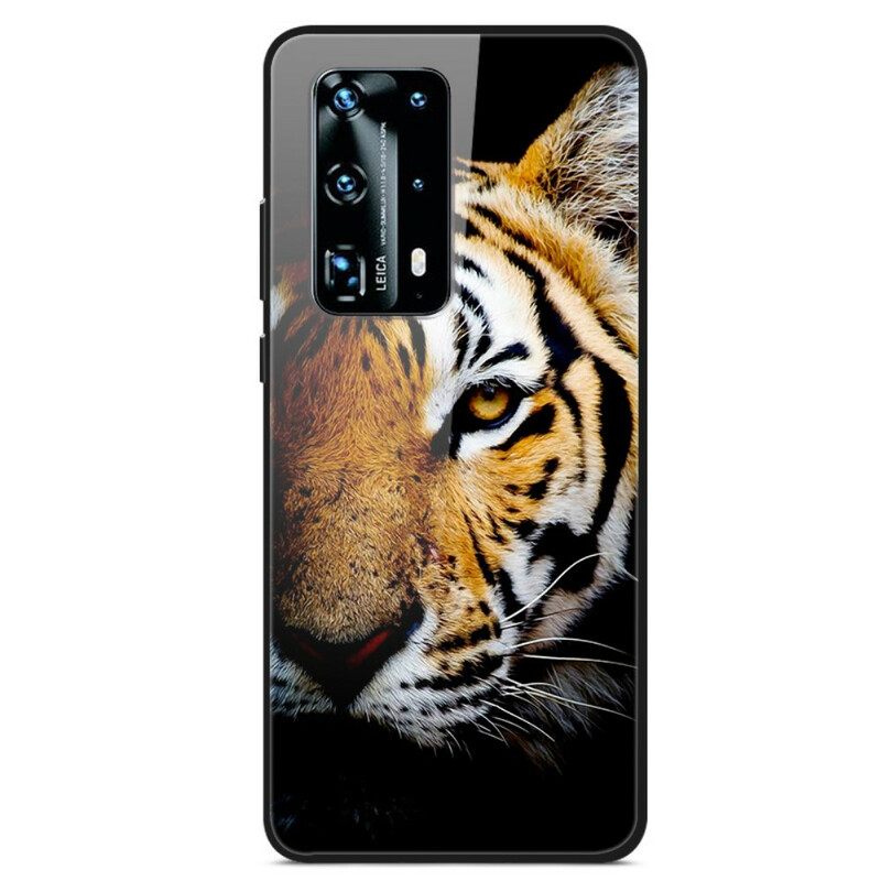 Θήκη Huawei P40 Ρεαλιστικό Tiger Tempered Glass