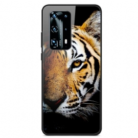 Θήκη Huawei P40 Ρεαλιστικό Tiger Tempered Glass