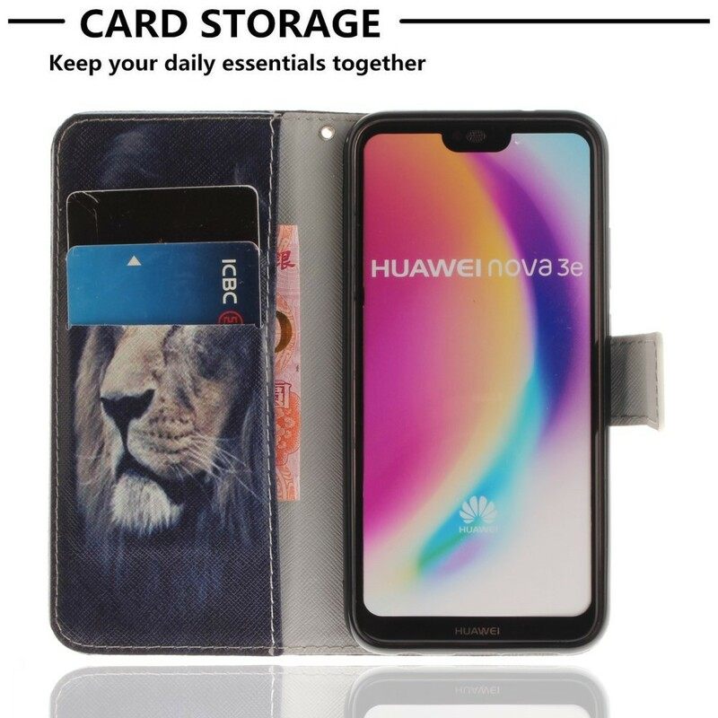 Κάλυμμα Huawei P20 Lite Ονειρεμένο Λιοντάρι