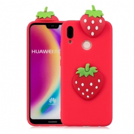 Θήκη Huawei P20 Lite 3d Φράουλα