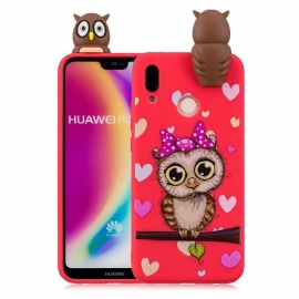Θήκη Huawei P20 Lite 3d Miss Owl