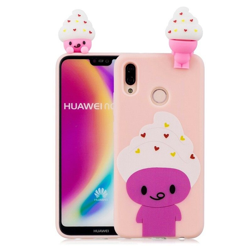 Θήκη Huawei P20 Lite Τρισδιάστατο Διασκεδαστικό Παγωτό