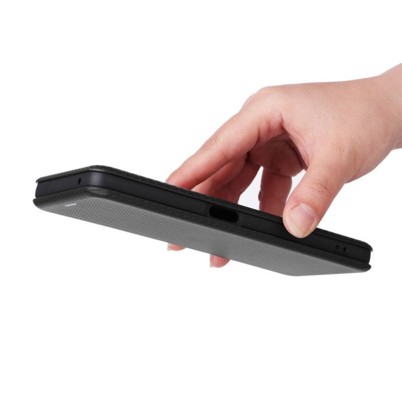 θηκη κινητου OnePlus Nord CE 3 Lite 5G Θήκη Flip Υφή Από Ίνες Άνθρακα