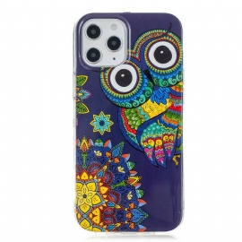 Θήκη iPhone 12 Pro Max Fluorescent Owl Mandala